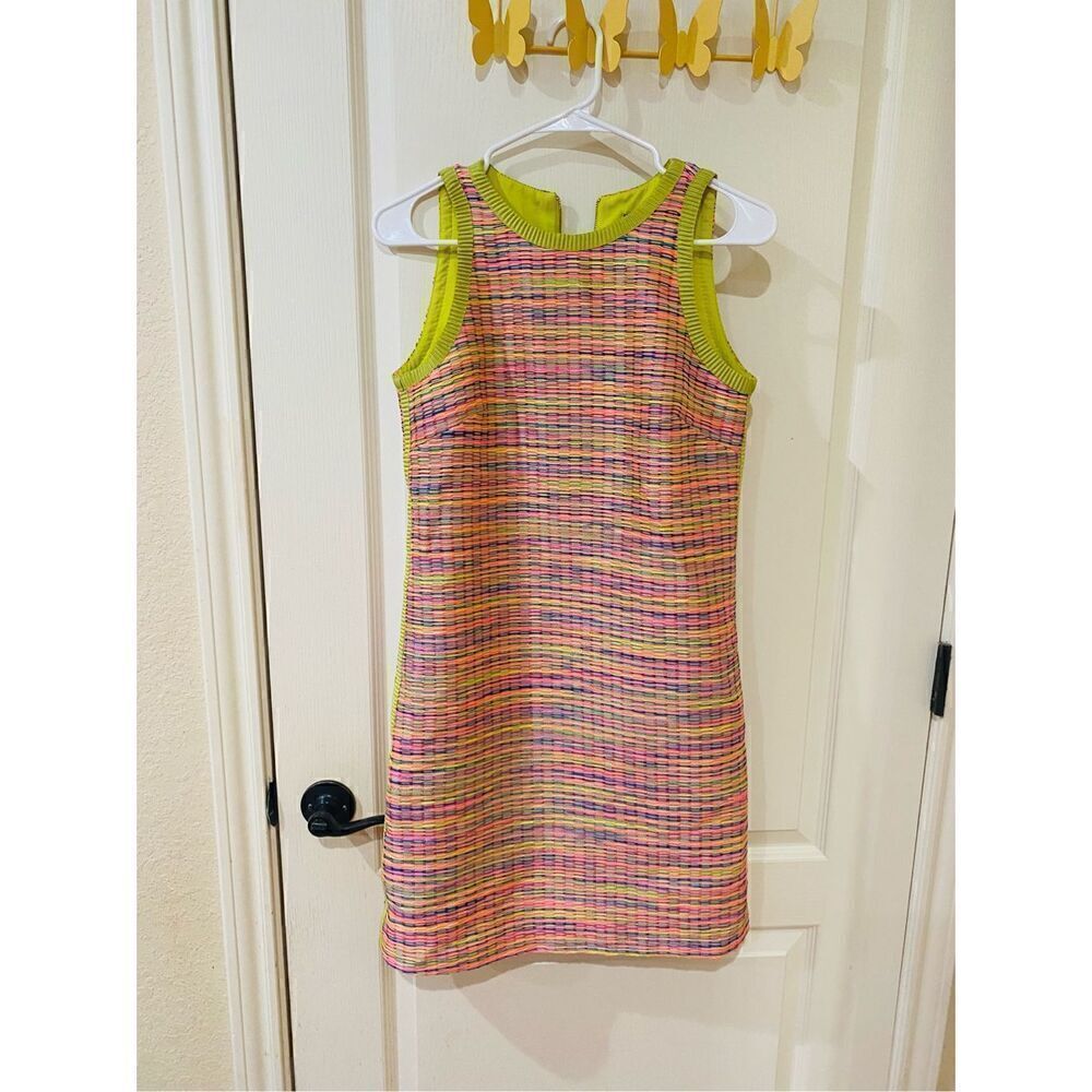 Alex Marie Sleeveless Multicolored Shift Dress size 2